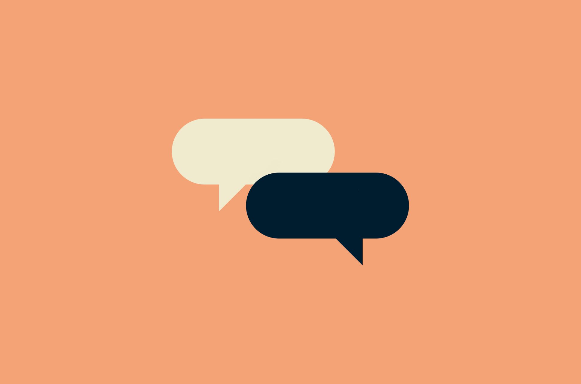 Support chat bubbles
