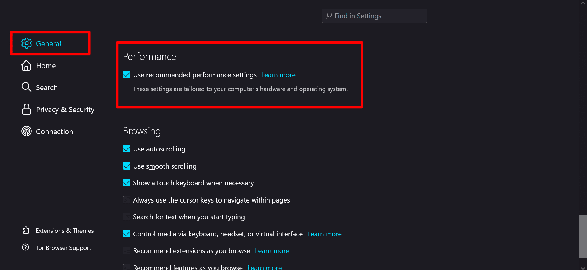 Tor browser update settings: “Overview of Tor browser’s update settings.” 