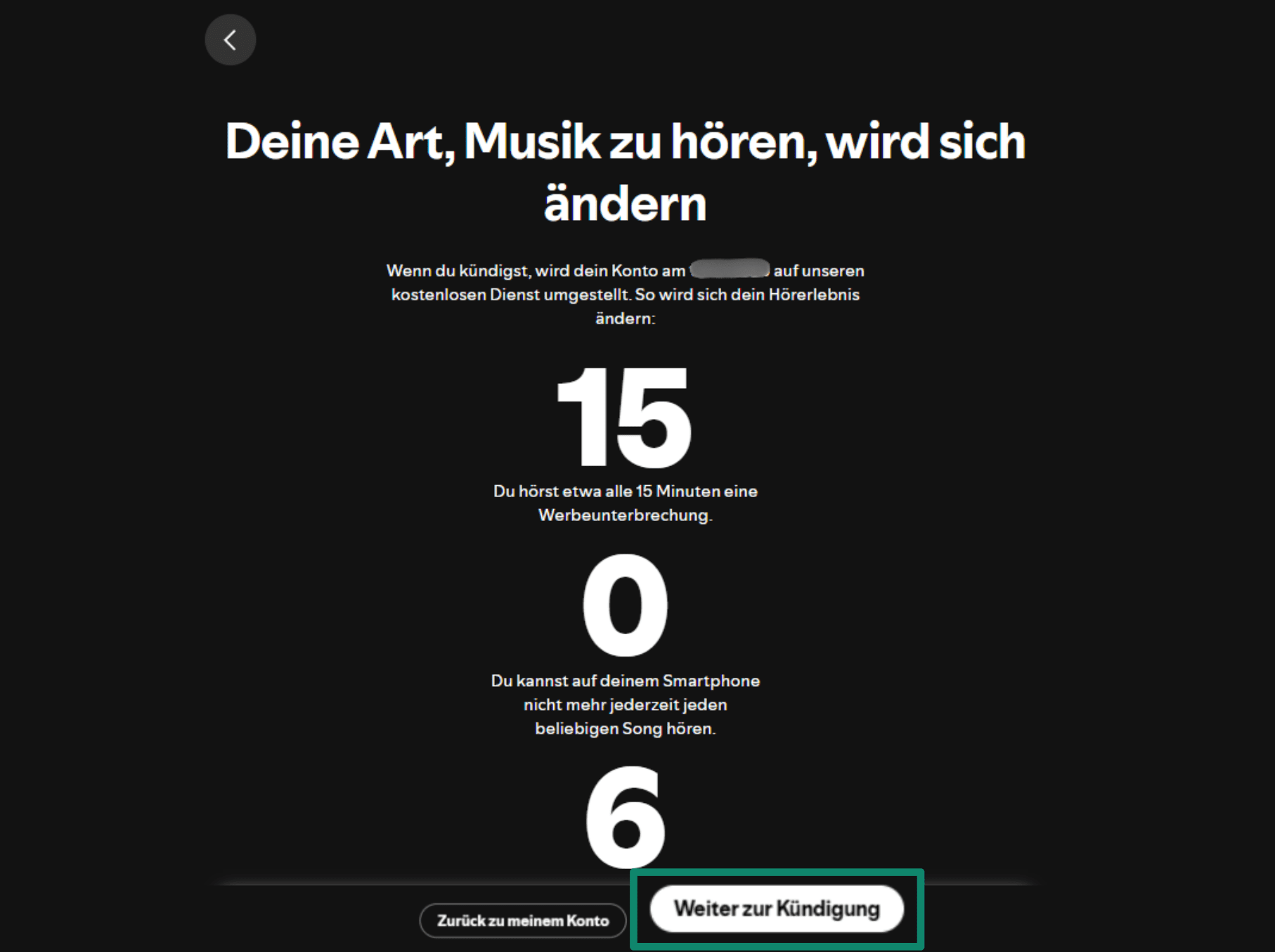 Click Continue To Cancel De