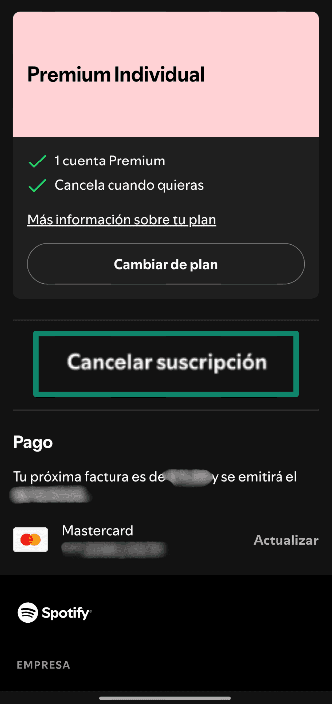 Tap Cancel Subscription Es