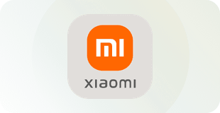 Xiaomi logo op een doorzichtige achtergrond