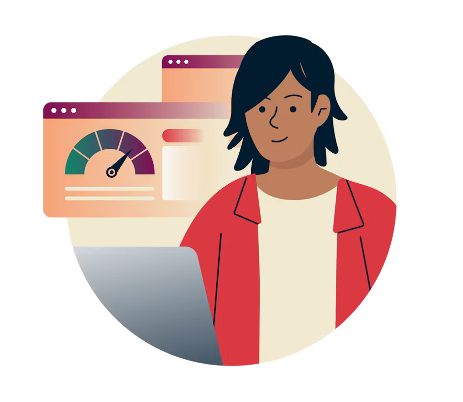 Usuario de una laptop accediendo a internet con un bloqueador de anuncios.