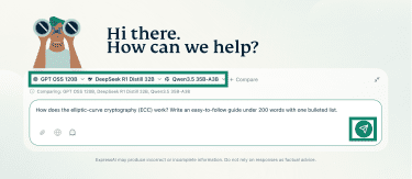 Comparing three ExpressAI models.