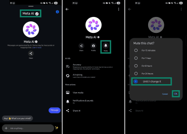 How to mute Meta AI on Facebook Messenger.