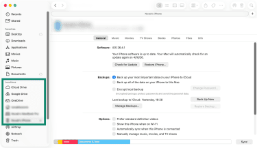 A Finder window on a Mac.