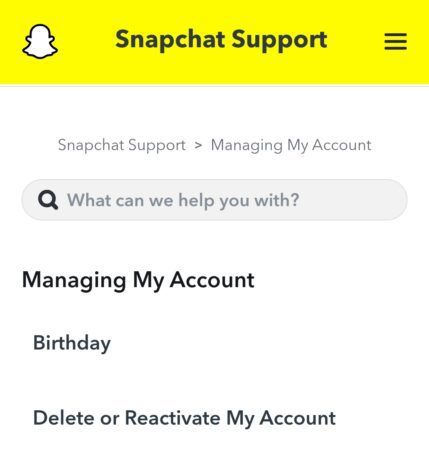 Como excluir sua conta do Snapchat permanentemente 