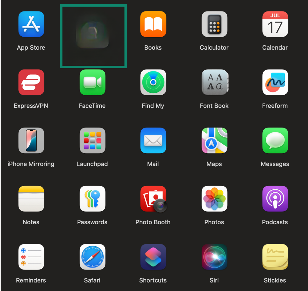 Finding an unwanted app in Mac Finder.