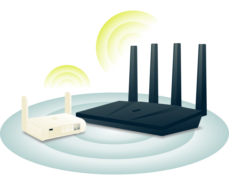 Vpn With Router@2x