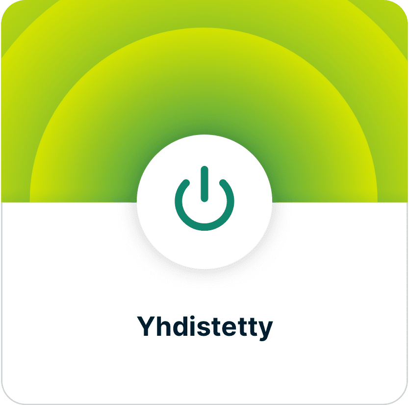 VPN:n asentamisen 3. vaihe. Yhteydessä oleva sovellus.