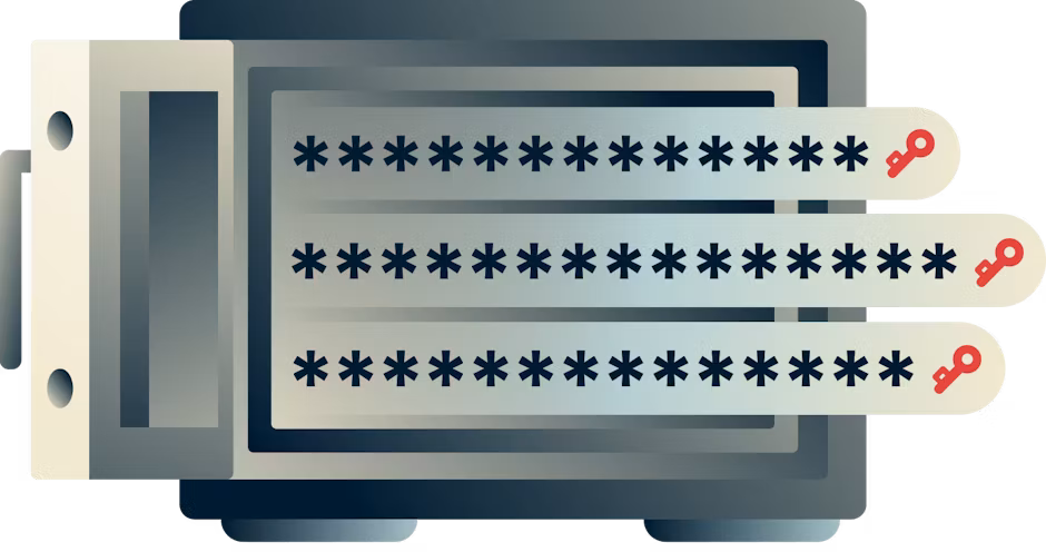 Niemand behalve jij ziet de wachtwoorden opgeslagen in ExpressVPN Keys.